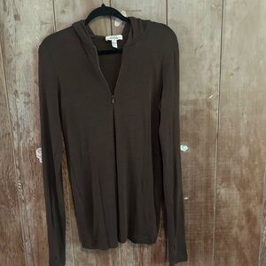 COS Deep Brown Casual Hoodie